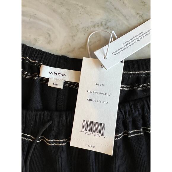 Vince Loungewear Shorts black chalk stripe M - Picture 6 of 6